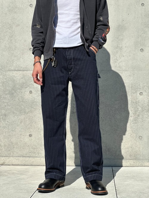 Wabash Stripe Straight Work Pants