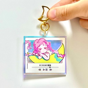 おつきさまの冒険 [アクリルキーホルダー]【雲色ホワイト】