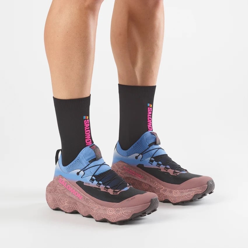 SALOMON(サロモン)S/LAB ULTRA GLIDE 2 LIMITED COURTNEY EDITION -Ebb And Flow / Rose Taupe / Knockout Pink ユニセックス トレイルランニングシューズ