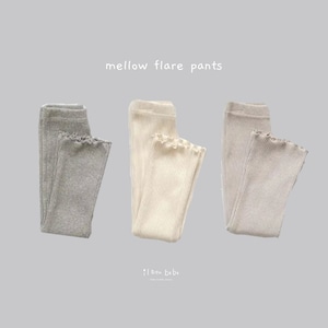 【即納】mellow flare pants