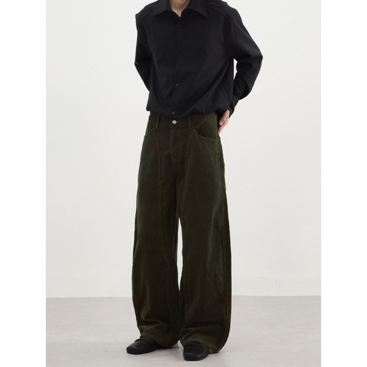 Curved Seam Wide Pants / XS–2XL　TB2630・画像6