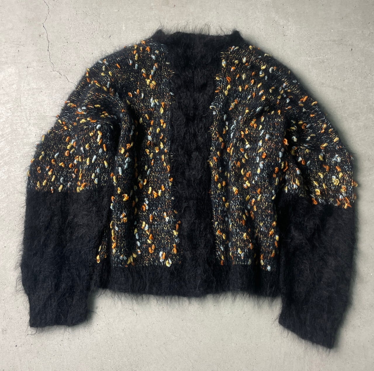 希少！70sアメリカアンティーク肉厚ニットラグ USAヴィンテージ