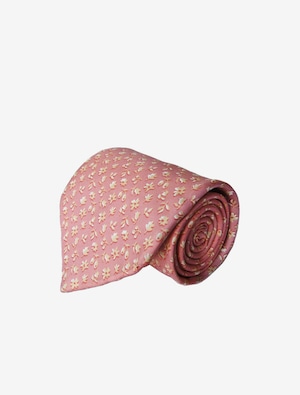 SALVATORE FERRAGAMO SILK TIE PINK サルバトーレ フェラガモ シルク ネクタイ ピンク ボタニカル