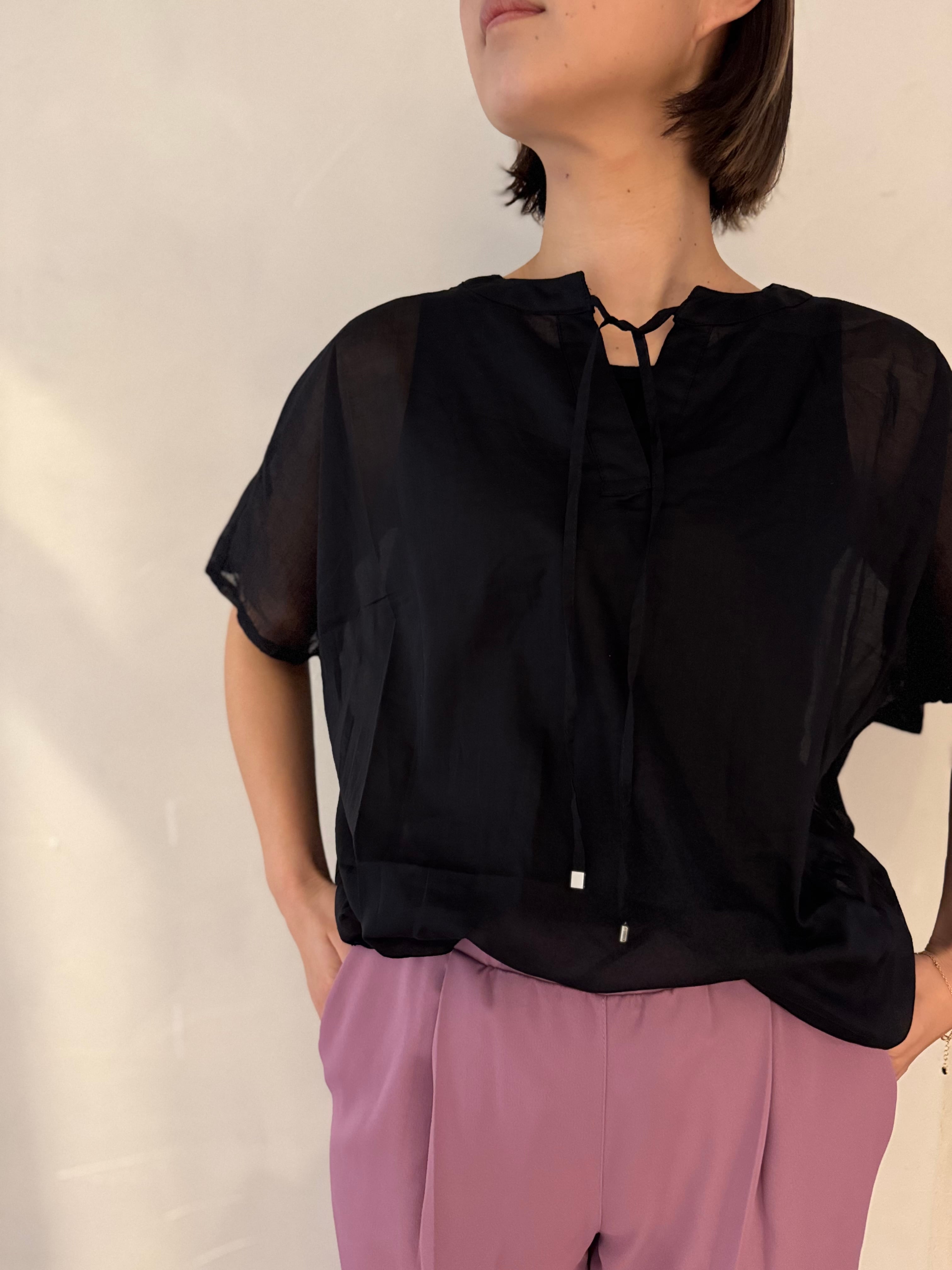 【SELECT】シアーコットンブラウス