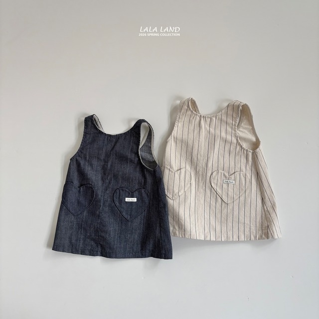 love pocket dress【lalaland】※3月中旬発送予定