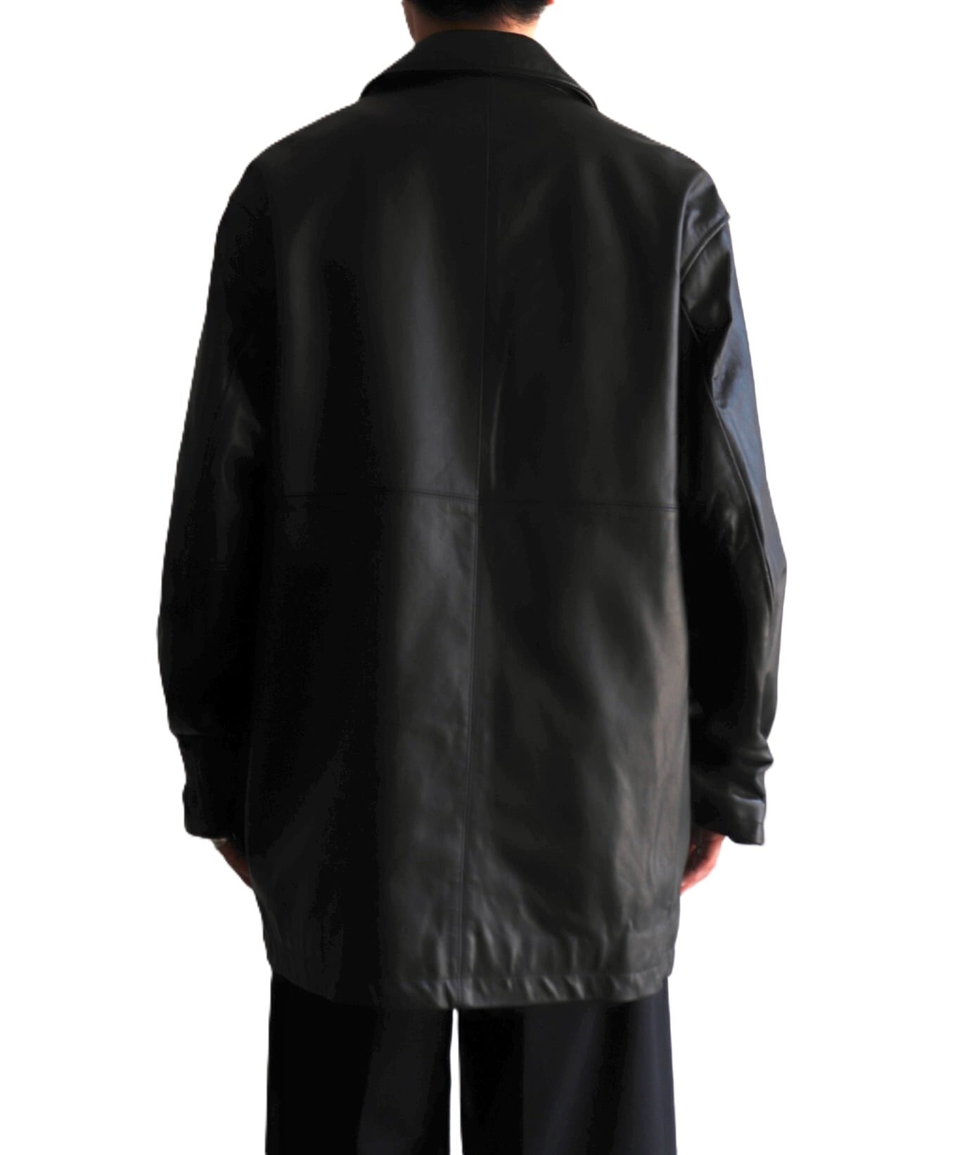 UNIVERSAL PRODUCTS. / 253-60702 LEATHER CAR COAT (BLACK