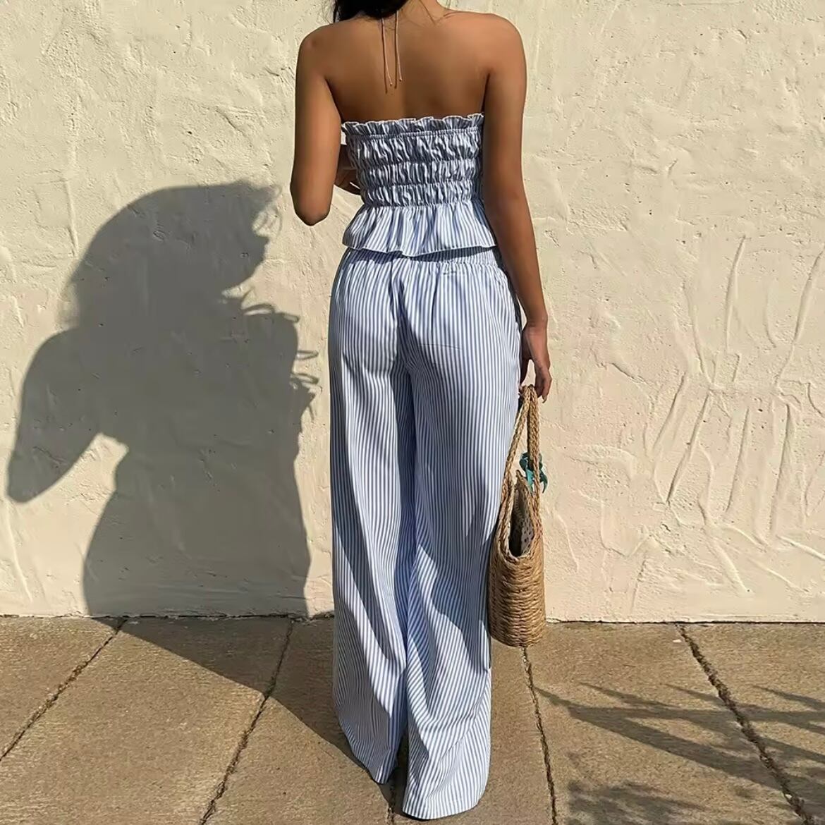 shirring bare top set up