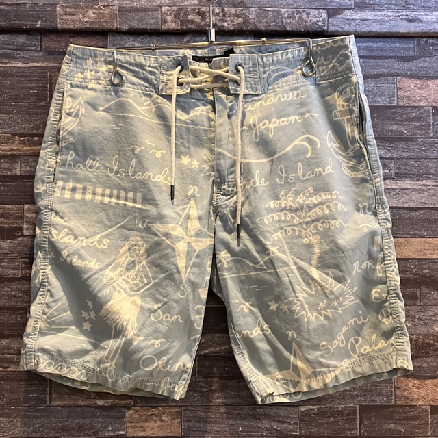 RRL ALOHA PRINT SWIM SHORTS