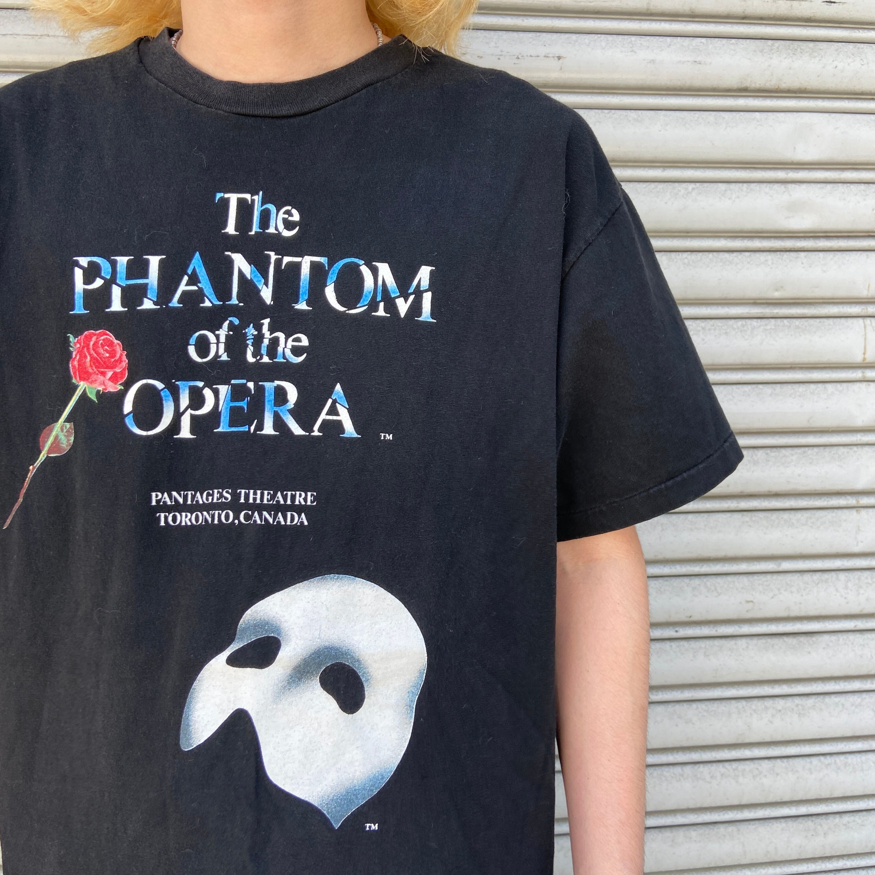 オペラ座の怪人 ミュージカルTシャツ 半袖 ブラック L カナダ公演 