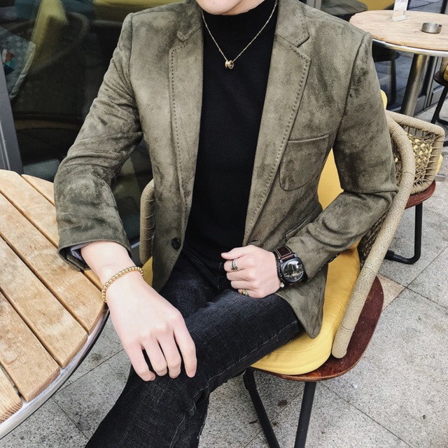 シングルボタン スーツ ジャケット 3色 10932