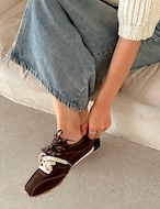 【26ss】牛革100%・String-point Sneakers_4colors