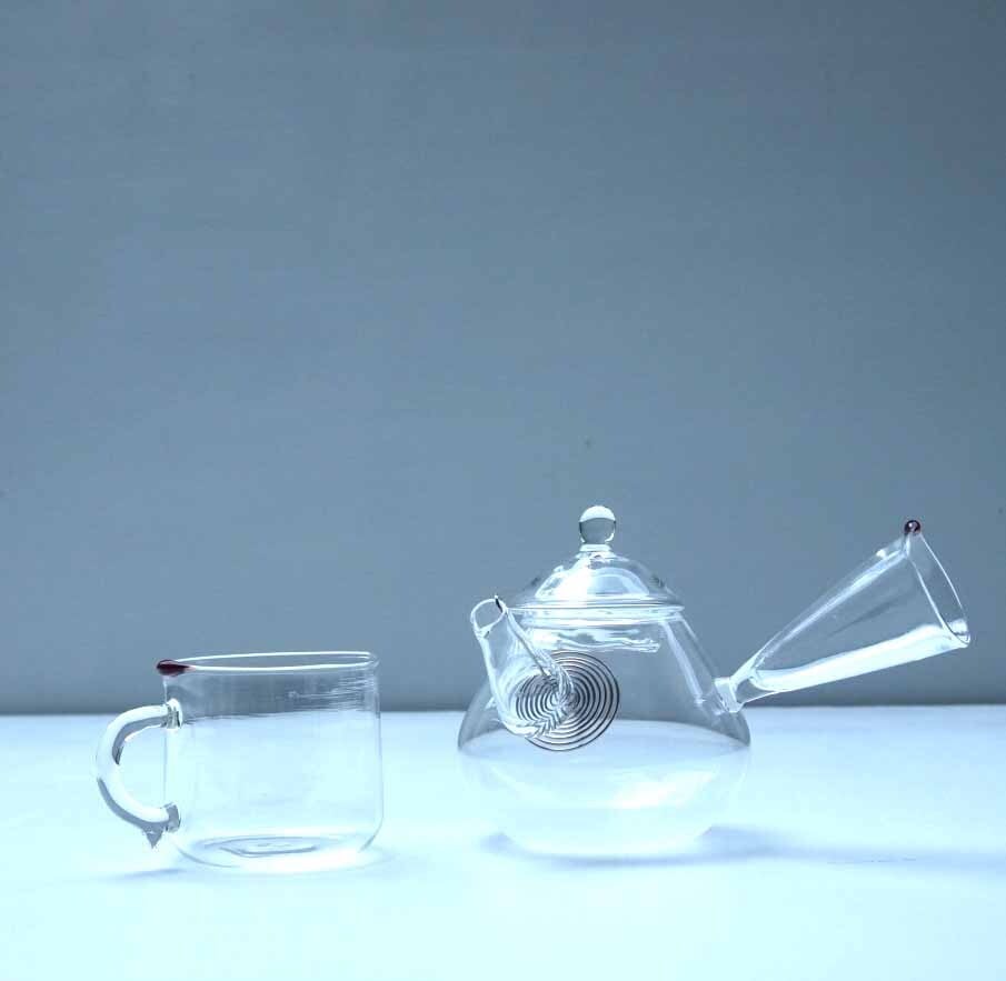 N-3 中野雄次（ガラス） - Chokkoshi 片手急須（茶こし付）（耐熱