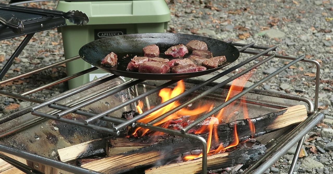 スノーピーク焚火台L対応　エンベリ座  簡易グリルブリッジL ＆ ベーシックロストル “LS”　ステンレスセット