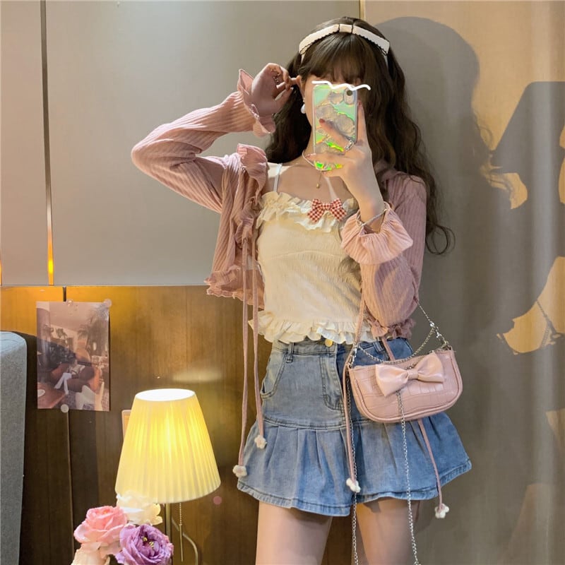 送料無料୨♥୧ サマーレディースクロップトップ トップス ブルー