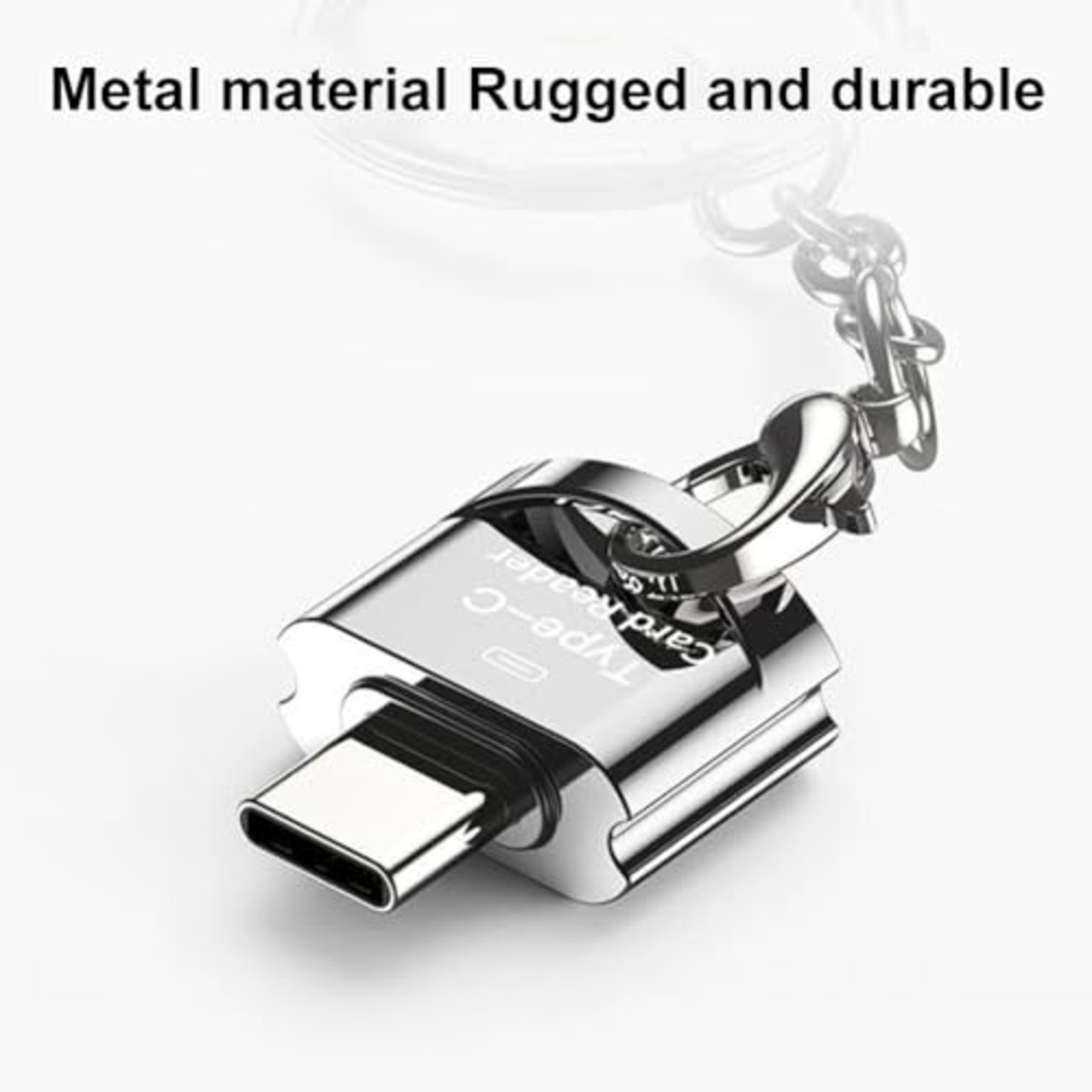 SD/マイクロSDカードリーダー、USB-C to Micro SD SDXC SDHC OTG USBメモリアダプタ TF Type C Memory Card Reader for Galaxy, Huawei, タブレット, PC, MacBook(シルバー)