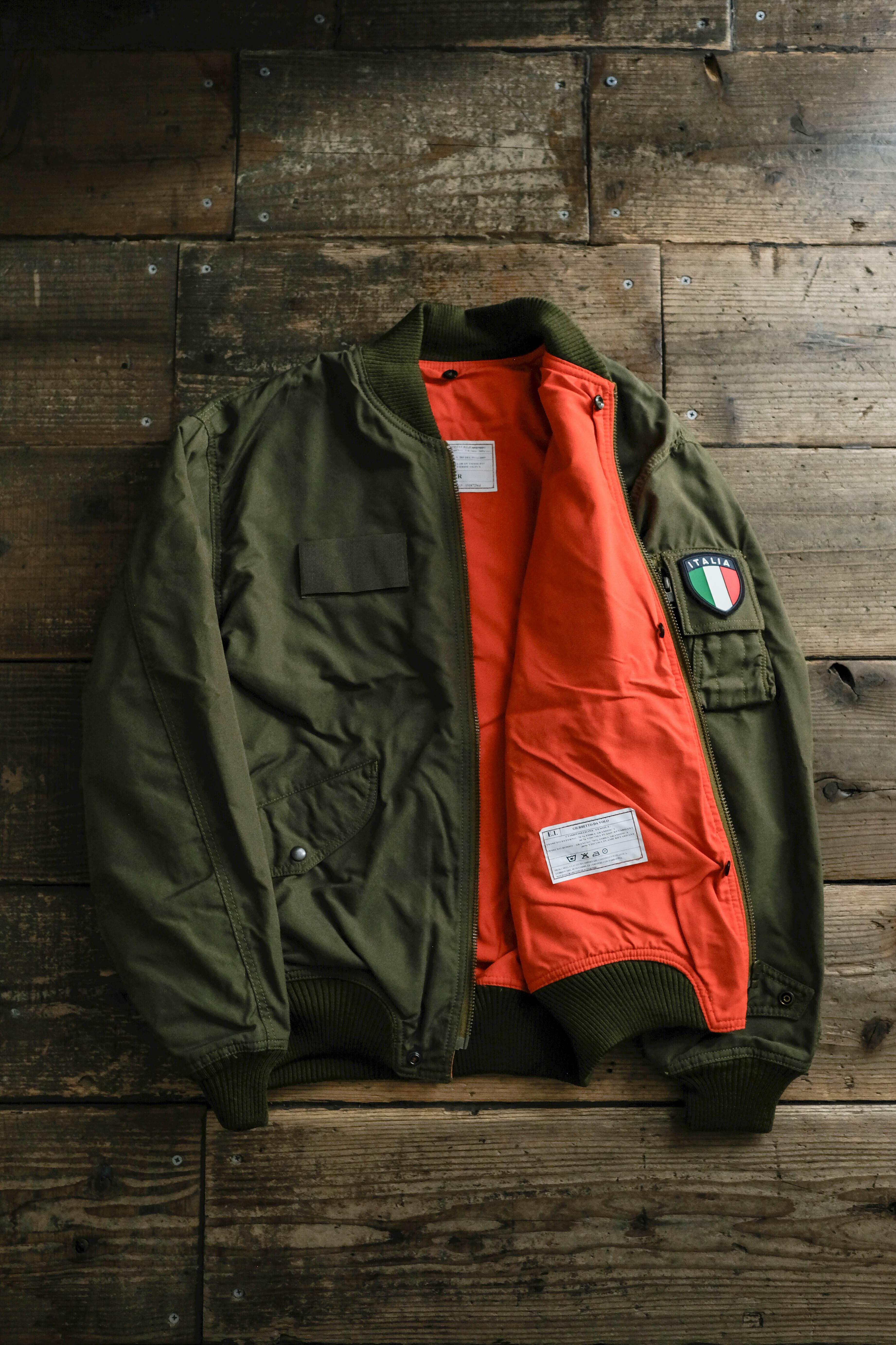 イタリア軍 パイロットジャケット dead stock ライナー付き