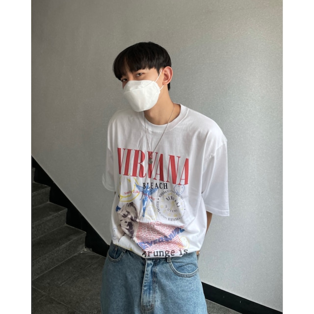 [HITTAEK] Nirvana Red T (2color)  正規品 韓国 ブランド 韓国ファッション 韓国代行  Tシャツ