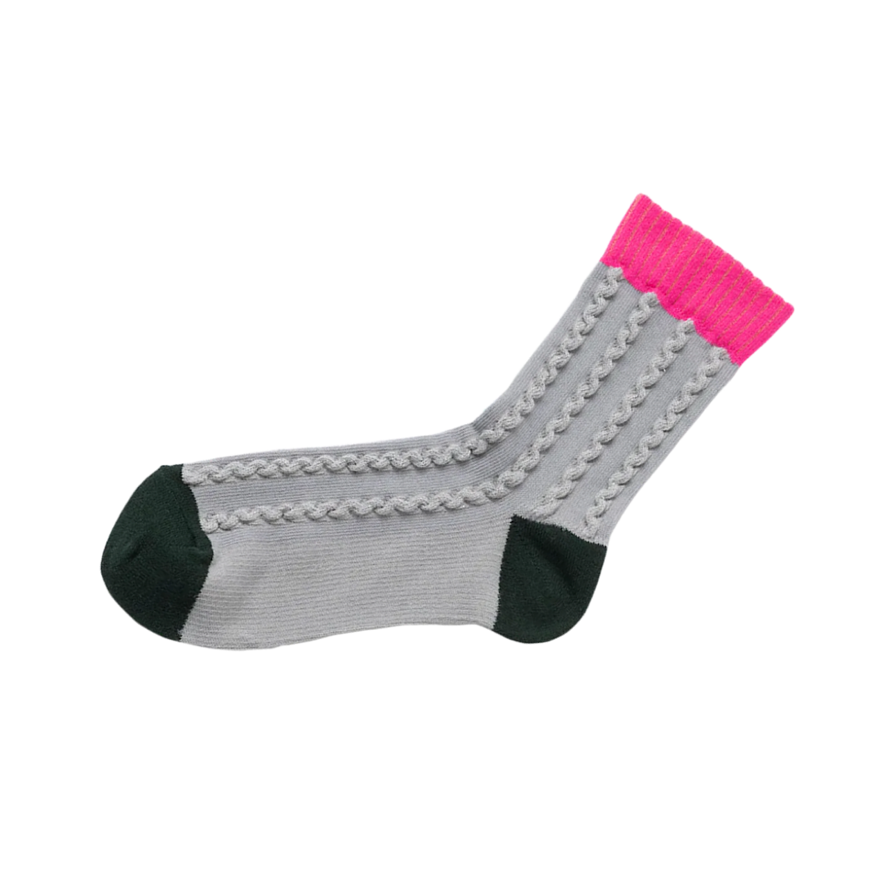 TRICOTÉ / CABLE STRIPE SOCKS