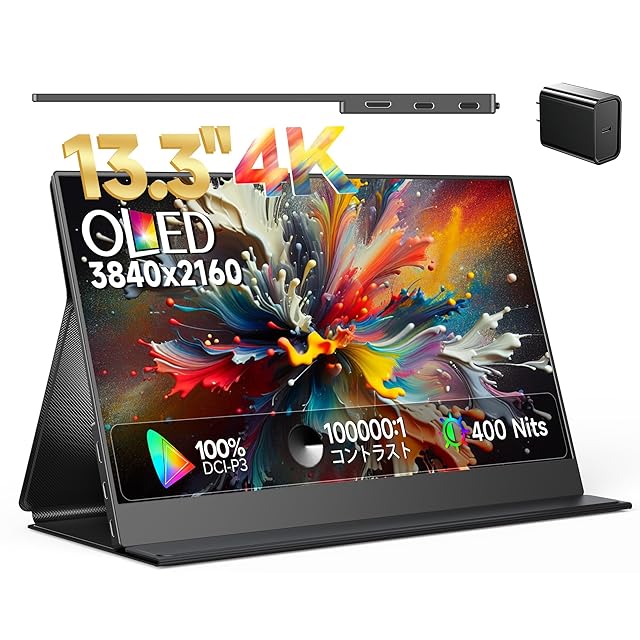 KOOLYFUL モバイルモニター 4k 16インチ モバイルディスプレイ