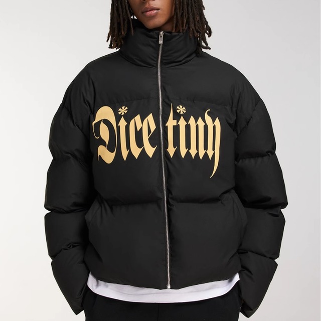 【DRIP3485】DCTY Front Gothic Logo Print Cotton Jacket