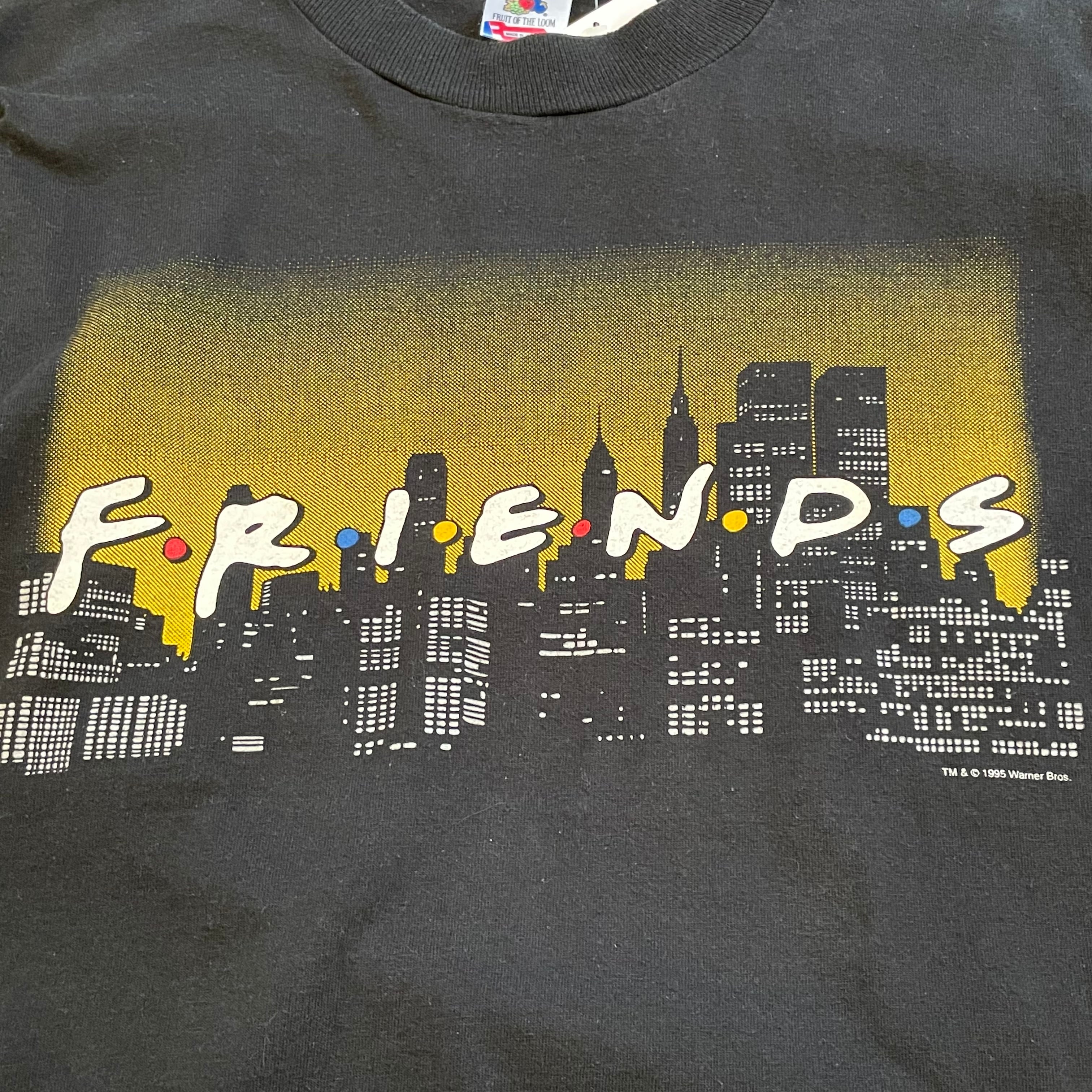 超スペシャル 90s デッドストック FRIENDS Tシャツ XL ブラック 90s FRIENDS t-shirt | What'z up