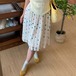 マルチドットチュールミディスカート ・77473