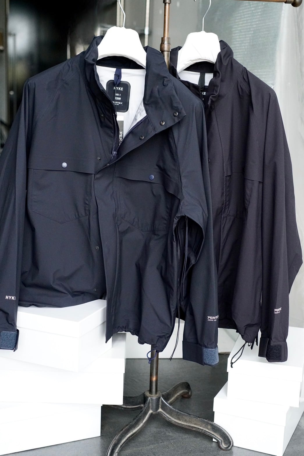 HYKE / N/C TYPE M-48 FIELD COAT(BLACK, OLIVE DRAB) | JUQUI Online
