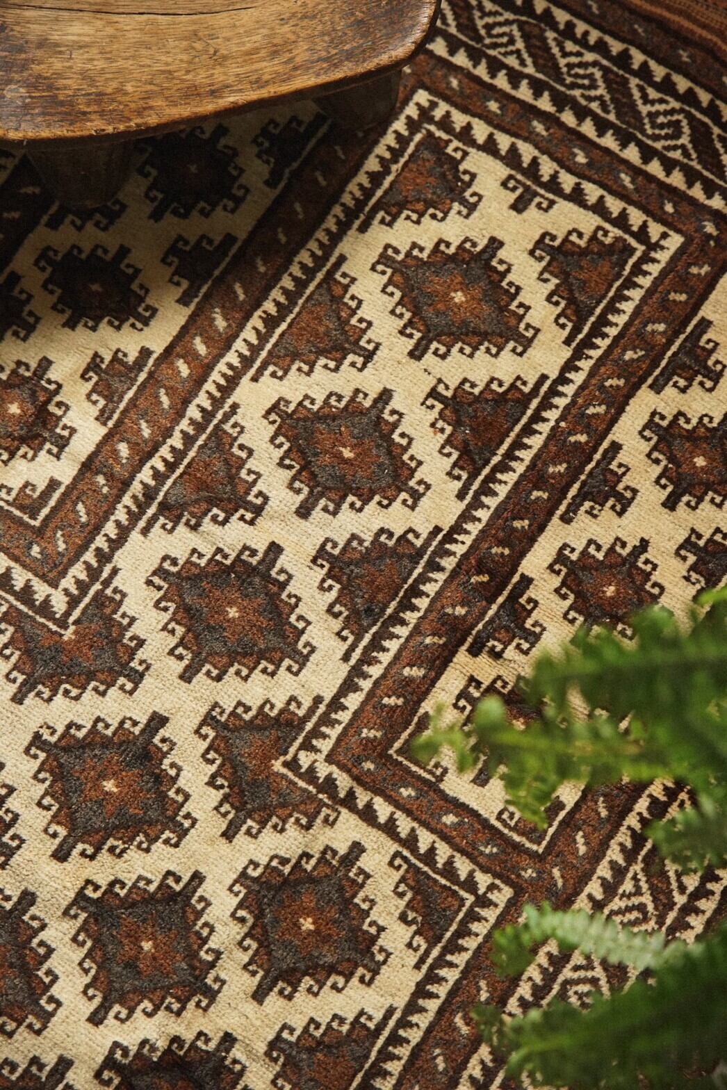 609 -Vintage Taimani prayer rug