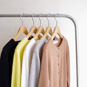 one f.  Cashmere Crew Neck Cardigan
