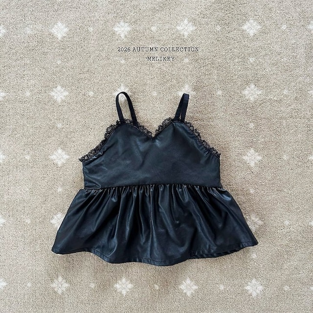 【取寄】melikey|leather bustier|レザービスチェ|XS-JM|kids&jr|26 autumn