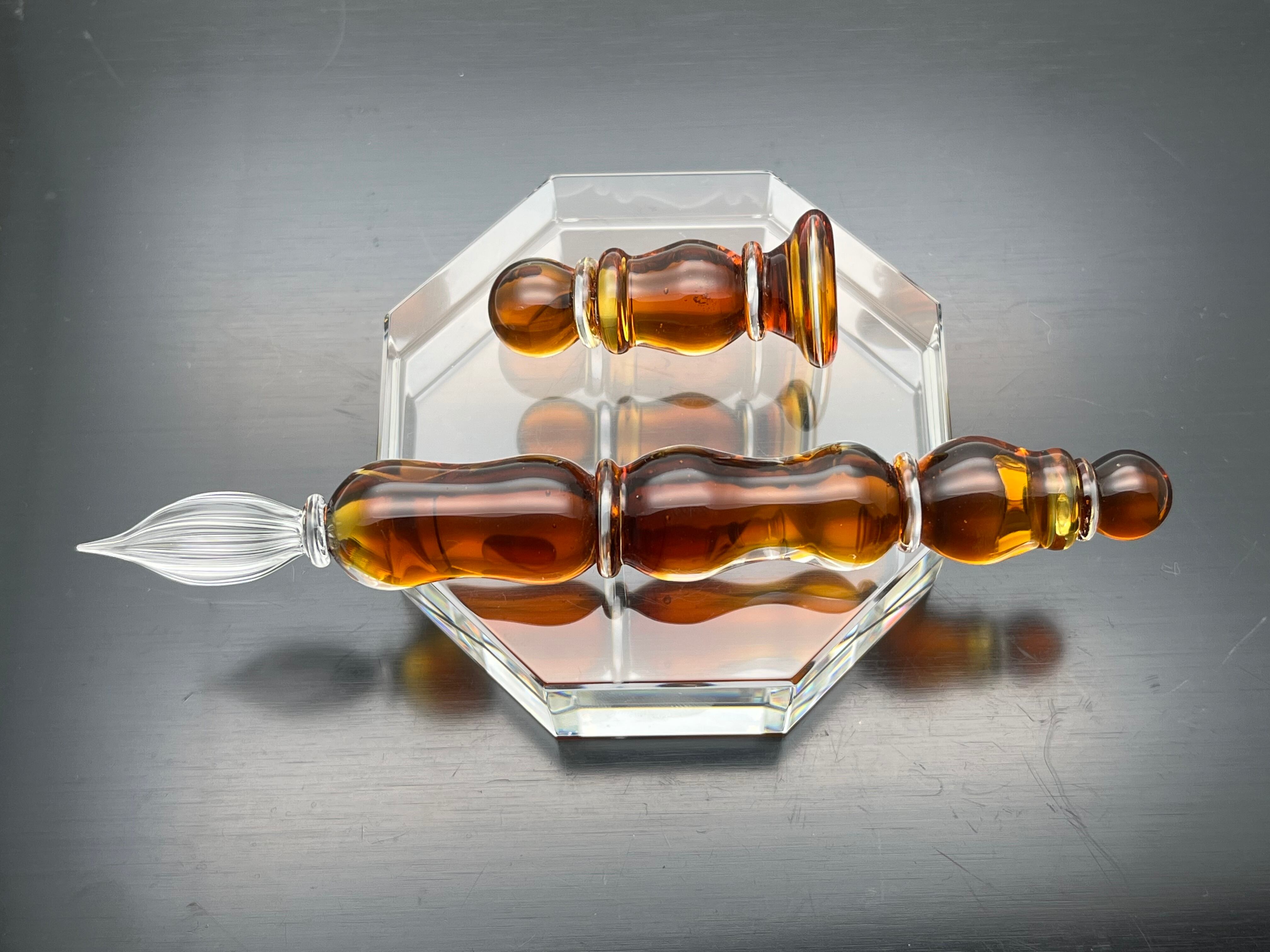 受注制作可能 Big type 硬質ガラスペン チェス『ポーン』