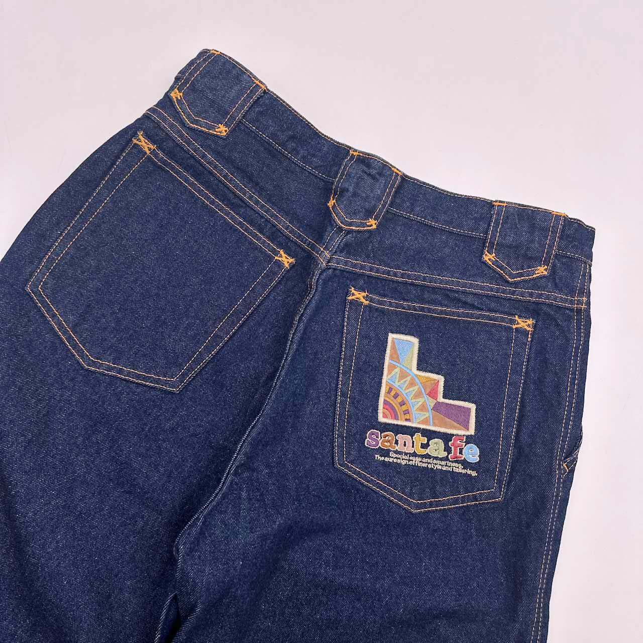 Santa Fe サンタフェ 刺繍デザイン デニム パンツ ボトムス サイズ 33  