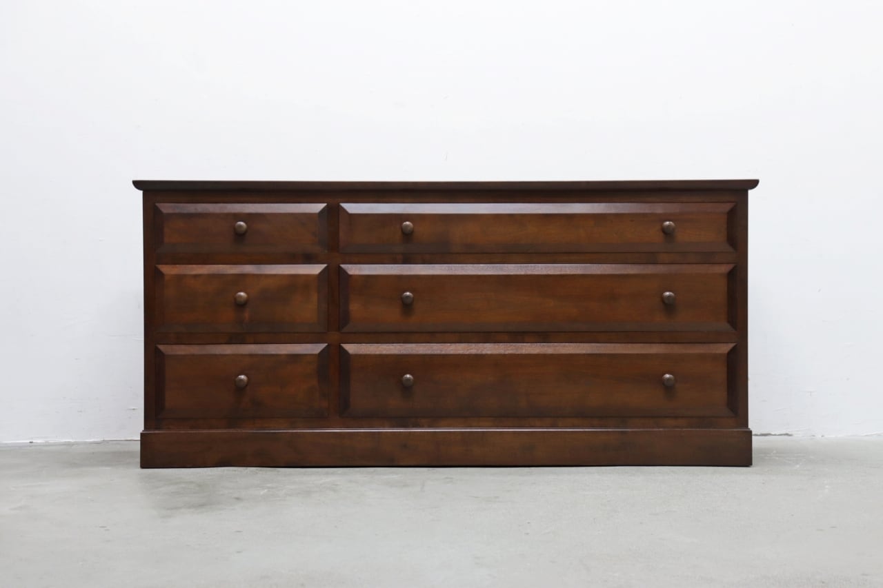 松本民芸家具 E-33型 ローチェスト ミズメザクラ無垢材 ローボード