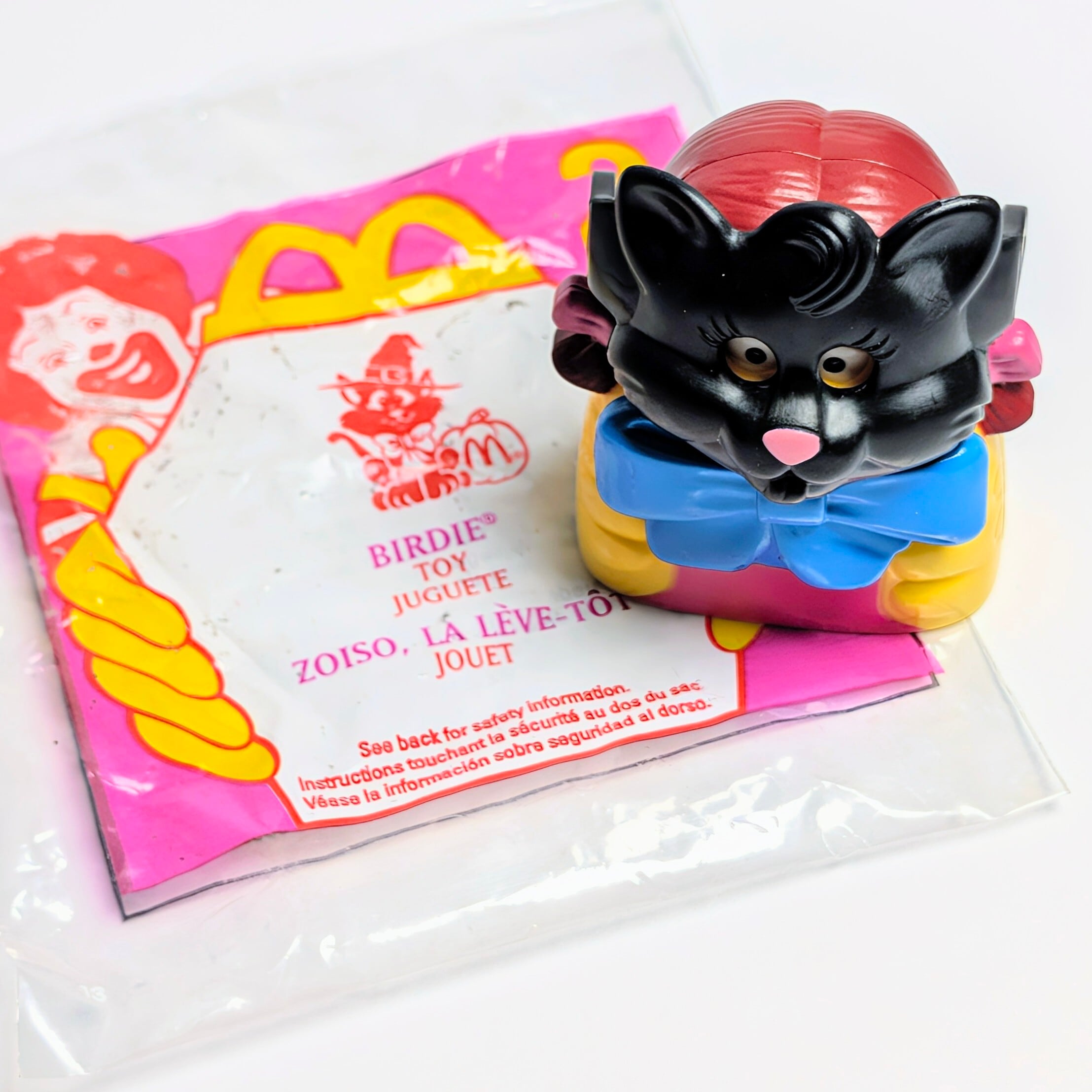 ☆ DEADSTOCK / VINTAGE 1998☆【 McDonald's  ( マクドナルド ) 】1998年海外マクドナルドミールトイ『 Haunted Halloween ホーンテッド・ハロウィン 』バーディー 黒猫 / キャンディディスペンサー / ハッピーミール 〚アメリカン雑貨 アメトイ〛