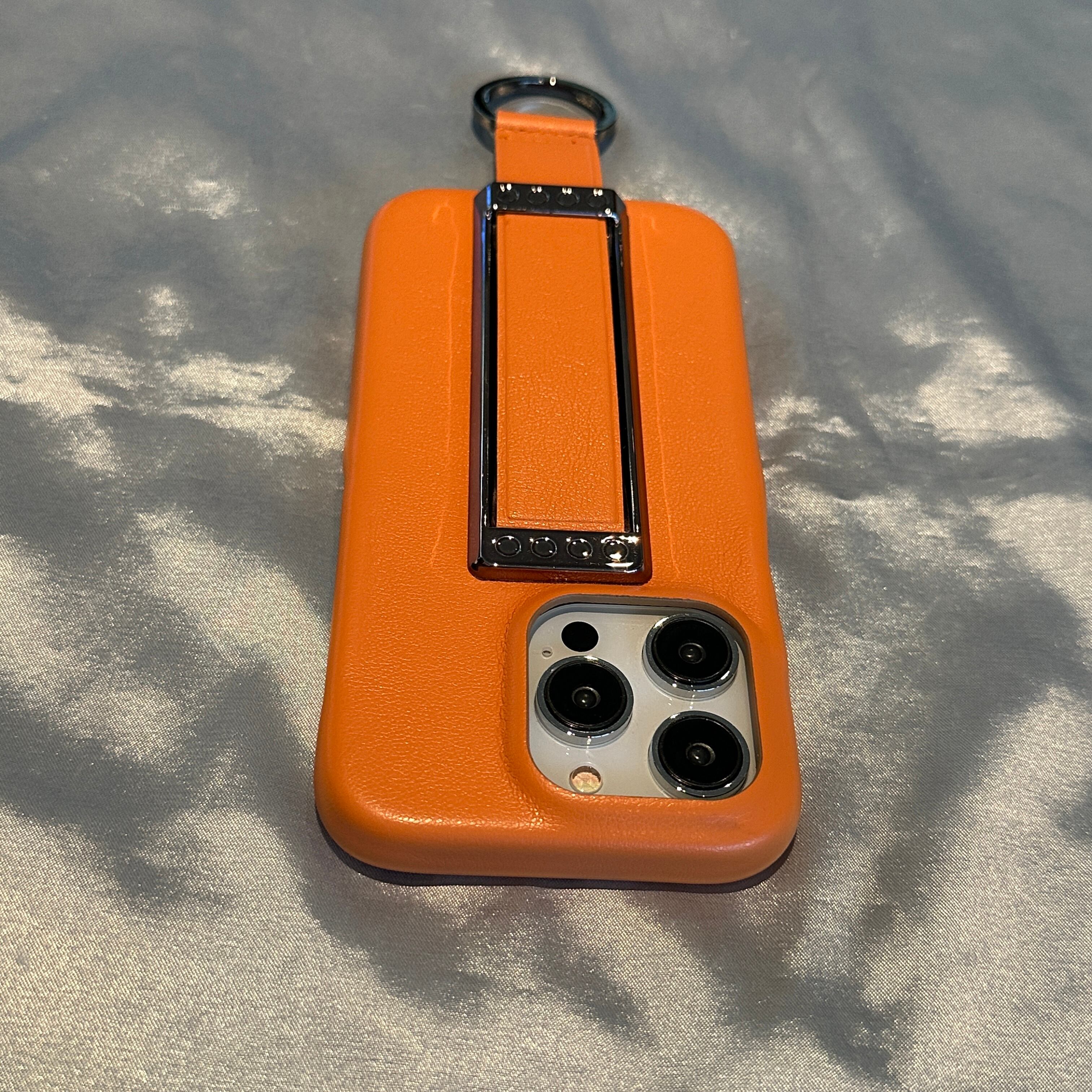 Promax レザーケース iphone14 オレンジ MagSafe対応iPhone 14レザー