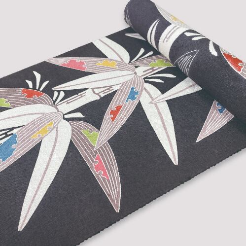 刺繍柄 九寸名古屋帯 シマエナガ 未仕立て 6-2364 | 5291ban