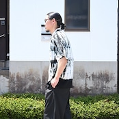 KUON / Arimatsu Shibori Camp Collar Shirt
