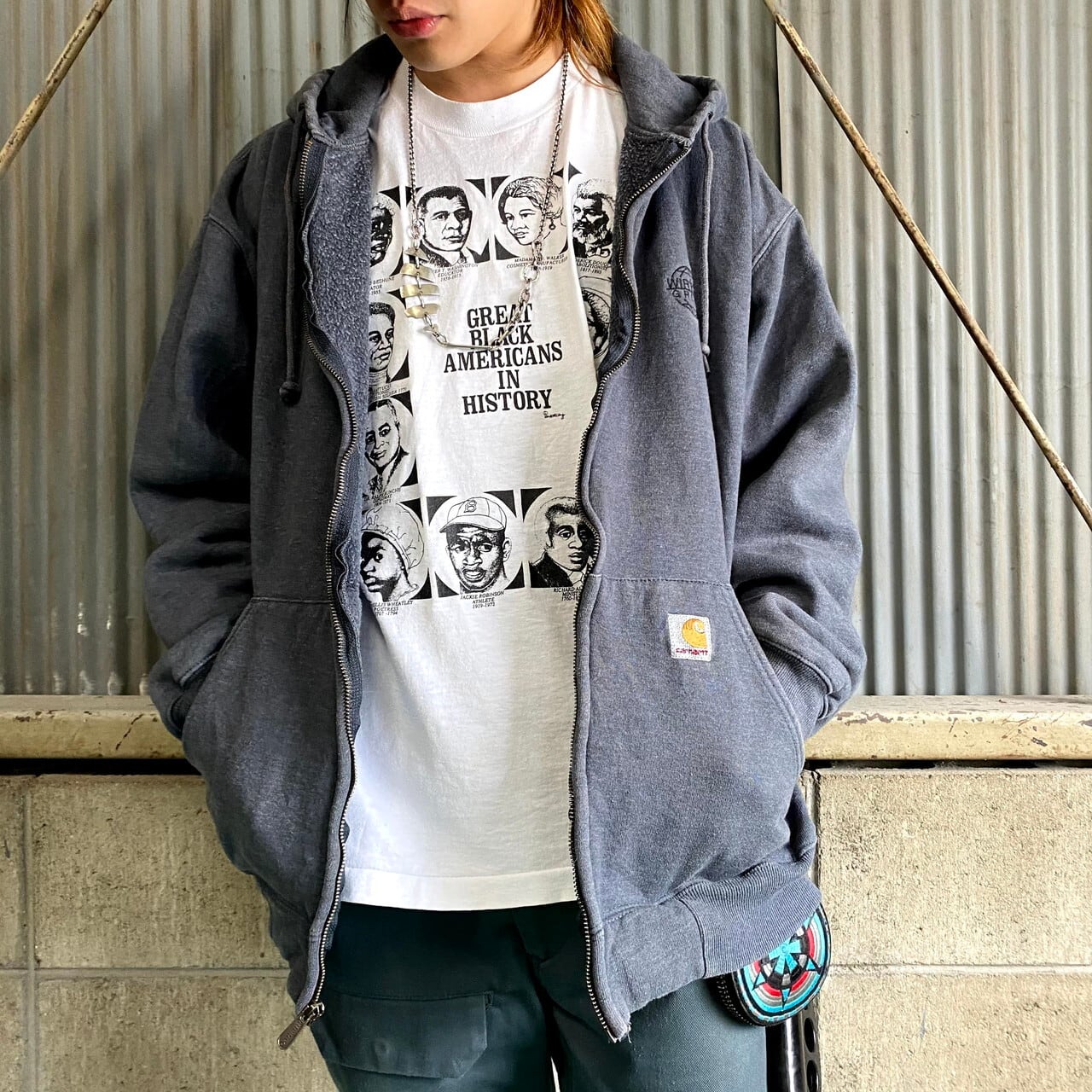 carhartt カーハート アクティブパーカー 3XL 刺繍ロゴ ワンポイント