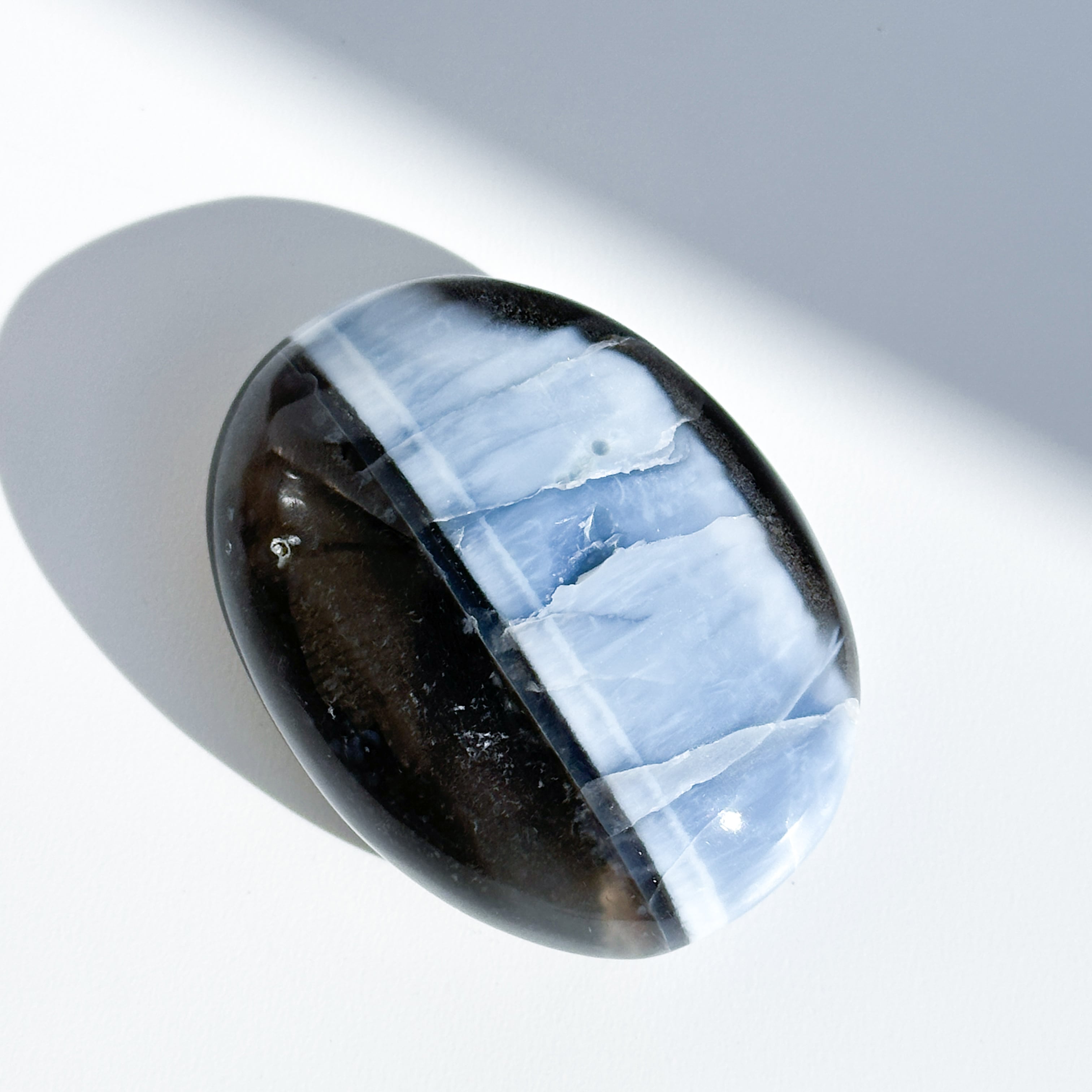 ブルーオパール パーム73◇ Blue Opal ◇ 天然石・鉱物