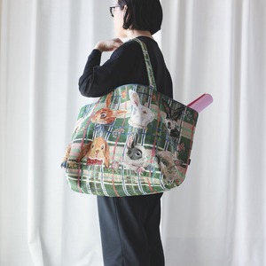 NathalieLete(ナタリーレテ)Market bag Rabbits バッグ うさぎ チェック