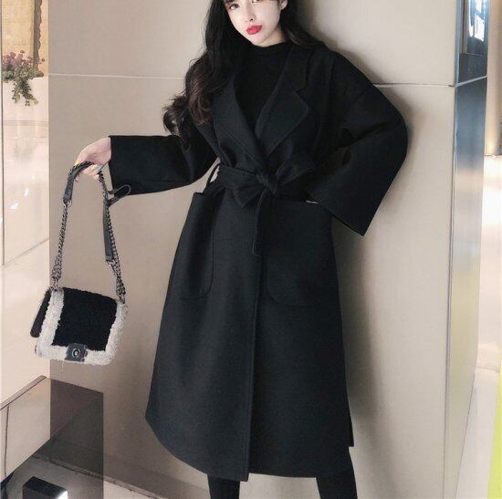 ♡希少✨大きいサイズ44♡ エポカ　ロングコート　レザーベルト　アンゴラ　3L アンゴラウール コンバーチブルロングコート（0115WE06