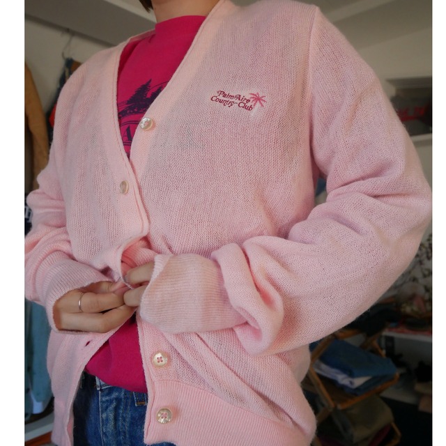 80s～US country club cardigan