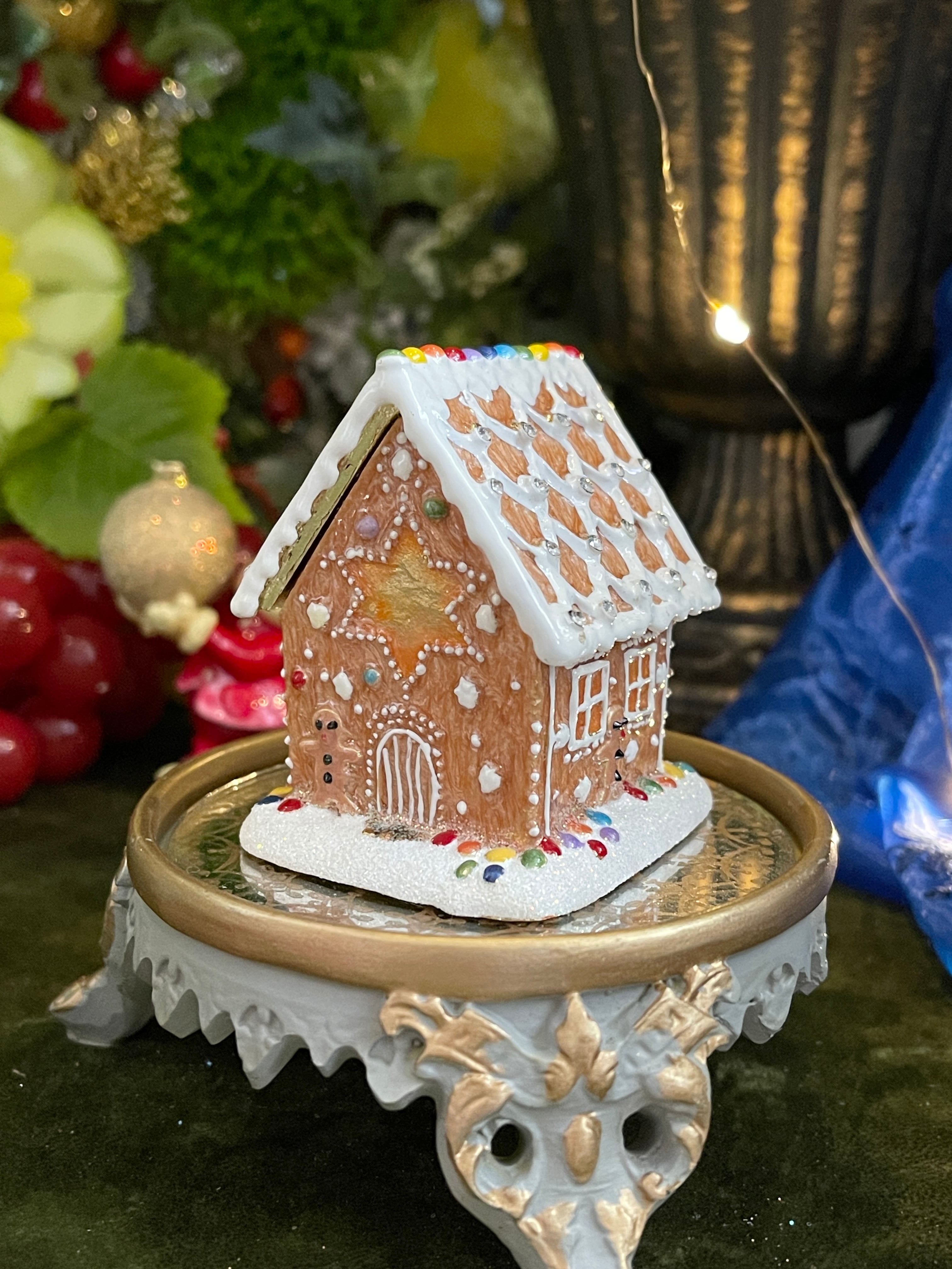 ◇ジンジャーブレッドハウス◇エナメルBOX◇Trinket トリンケット