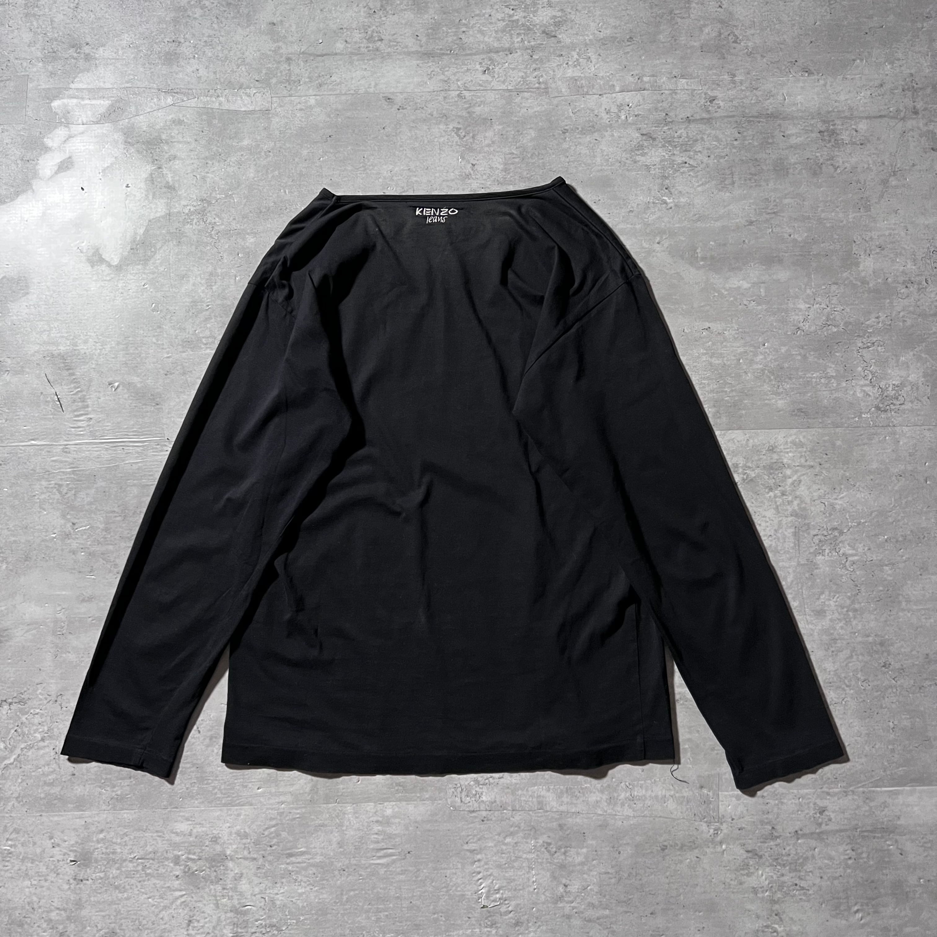 80s-90s “KENZO JEANS” back logo long sleeve tee 80年代 90年代 ...