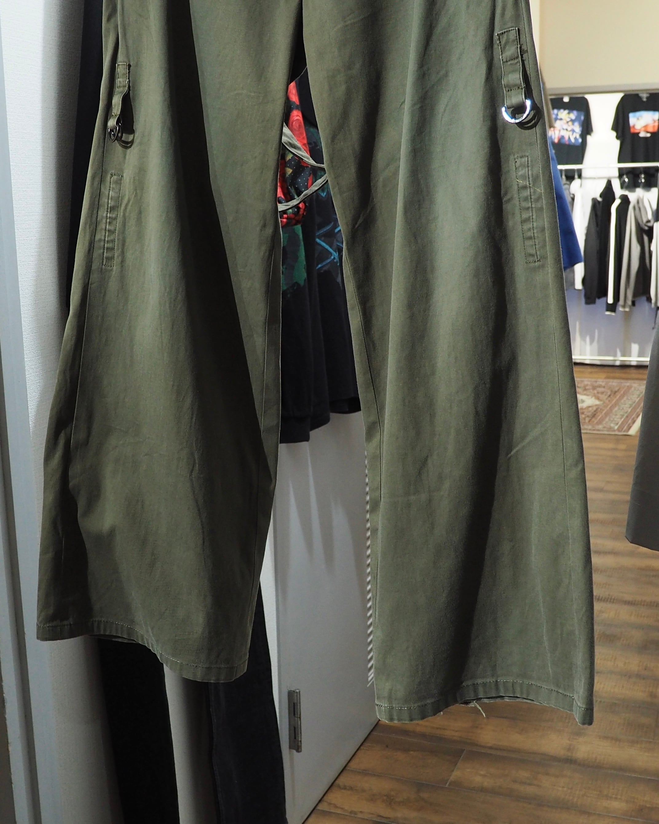 "THE TWELVE - 変形 " Suspender Flare Military Cargo Pants