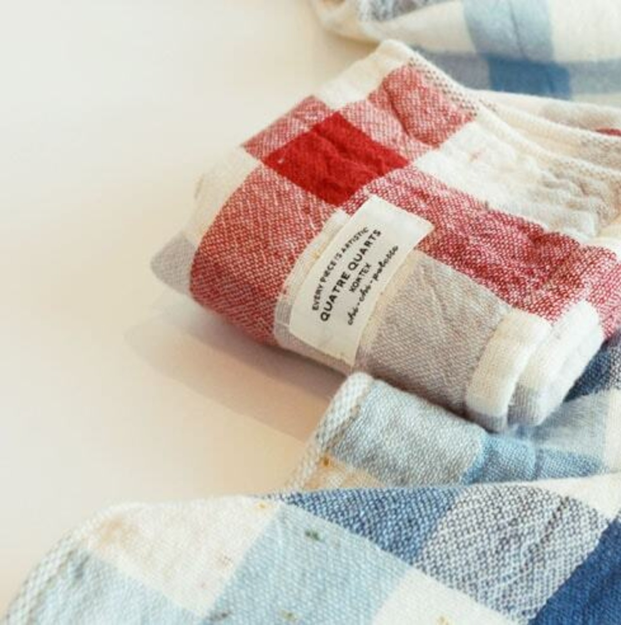 【kontex】ブロックチェック フェイスタオル(32×78cm) 新生活 ギフト