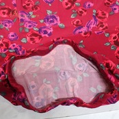 【美品 日本製 社交ダンス衣装】パープル Chacott チャコット スカート 花柄 ストレッチ 伸縮 レッスン パーティ ピンク ゴム