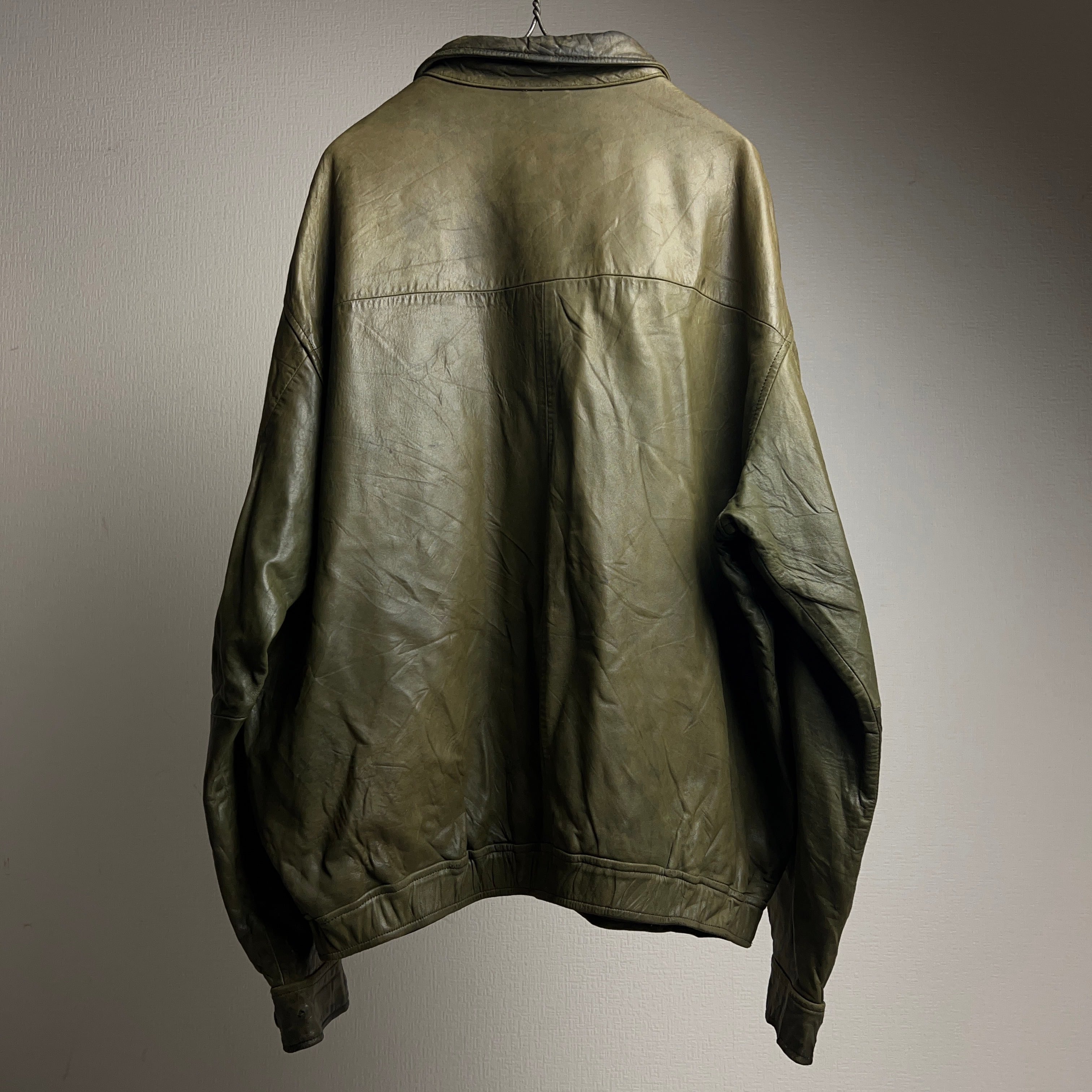 90's~ “Polo by Ralph Lauren” Swingtop Leather Jacket SIZE XL 90 ...