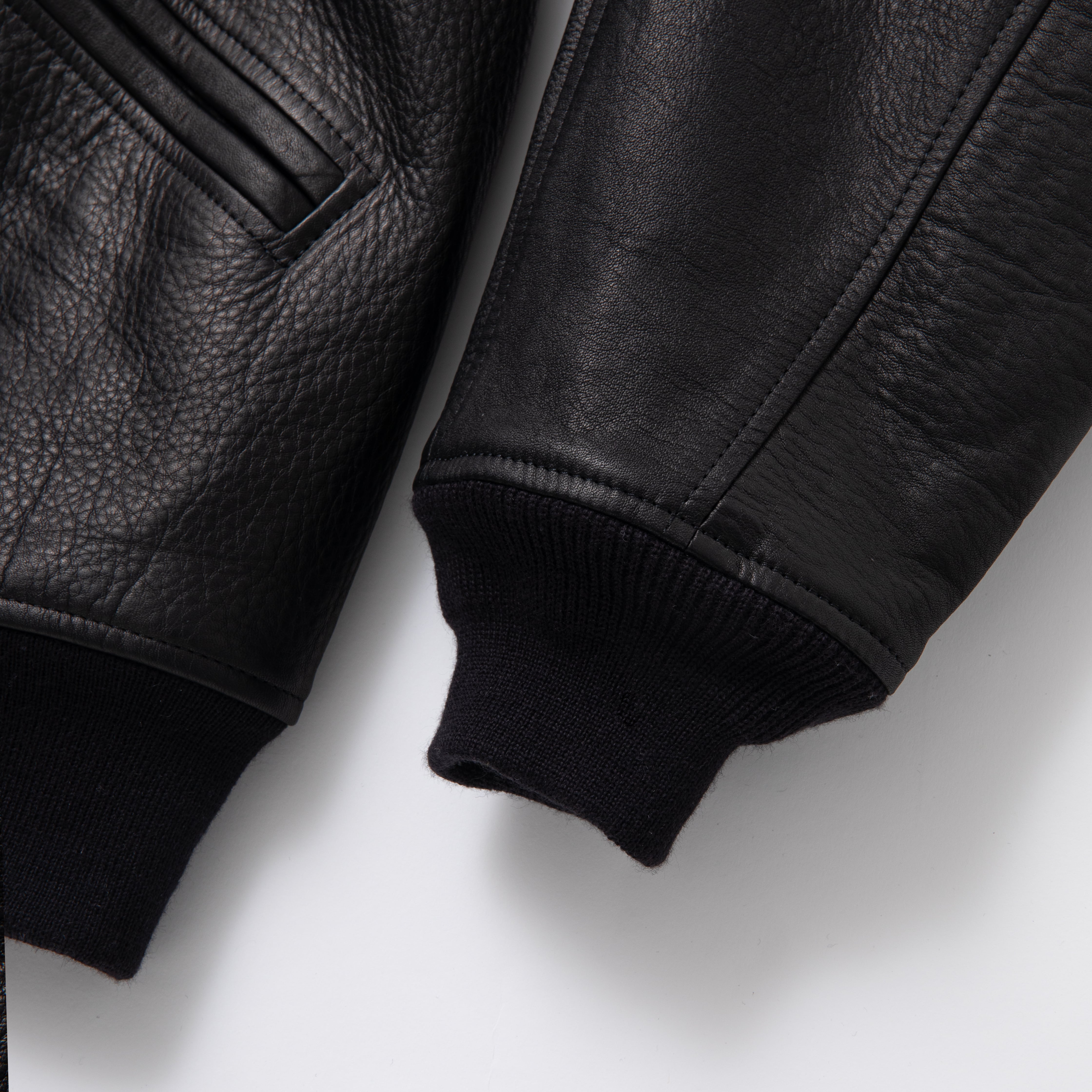 Leather zipup jacket (BLACK) | TTTMSW