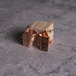 スタッドピアス｜hanbunco 槌目仕上げ 〈純銅〉